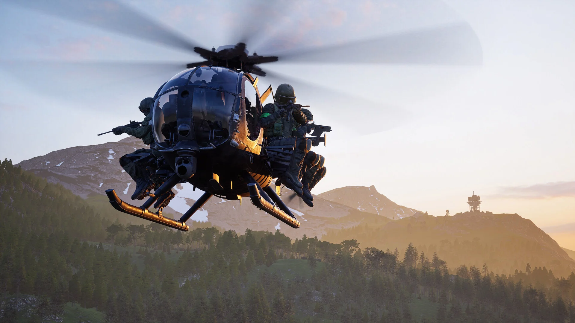 WARDOGS battlefield with tanks and helicopters in combat